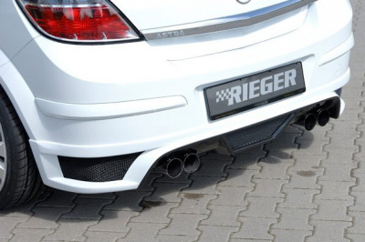 Opel Astra H (04-15) Задняя юбка Rieger